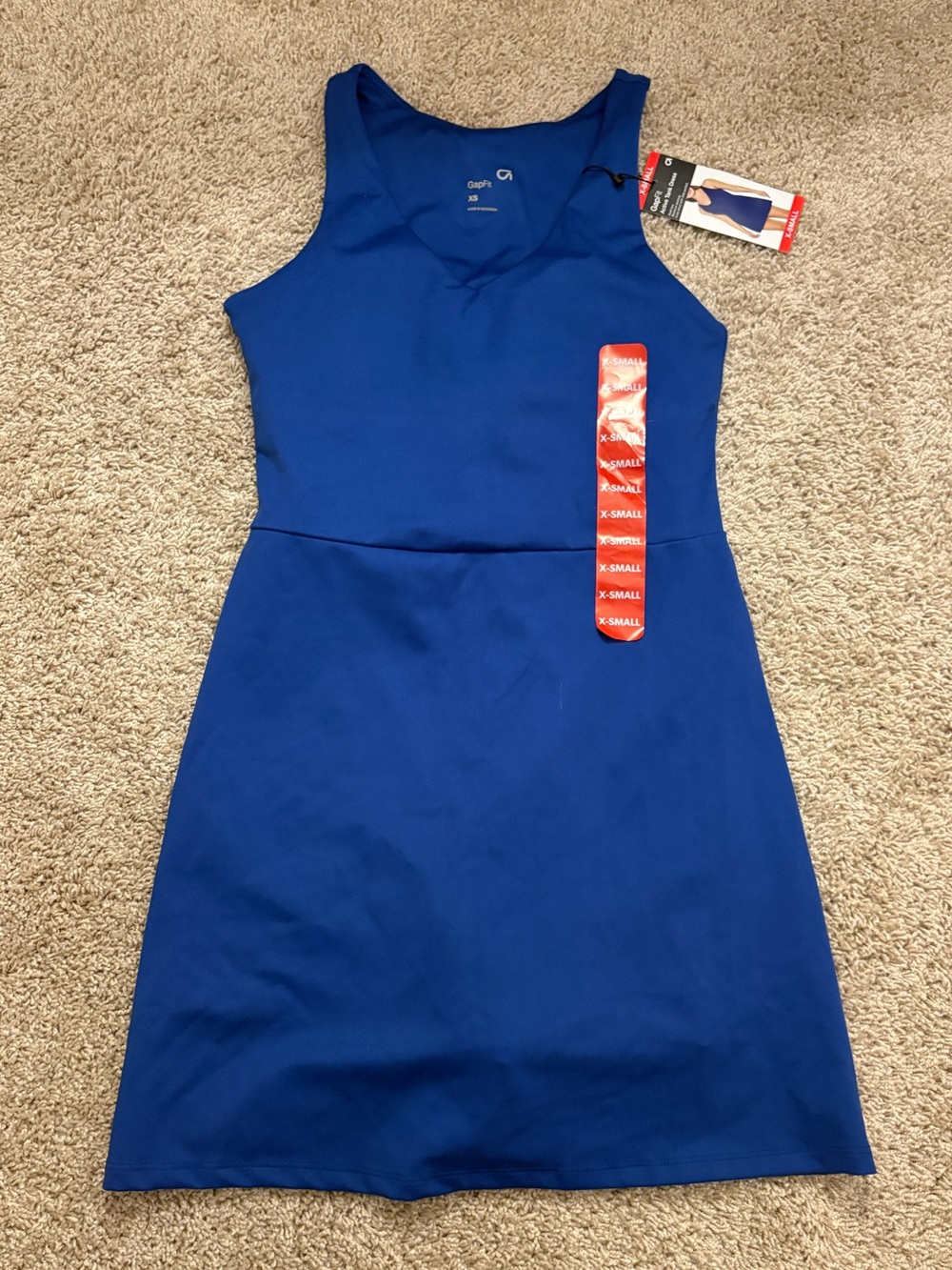 Gap Fit Blue Tennis Dress with built in shorts.  NWT XS